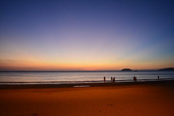 Obraz premium sunset at the beach