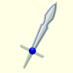 Vector illustration of a viking sword