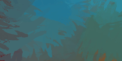 Wall art. Unique and creative illustration. Brush stroked painting. Abstract background of colorful brush strokes. Brushed vibrant wallpaper. Painted artistic creation.