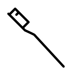 Tooth brush with paste icon