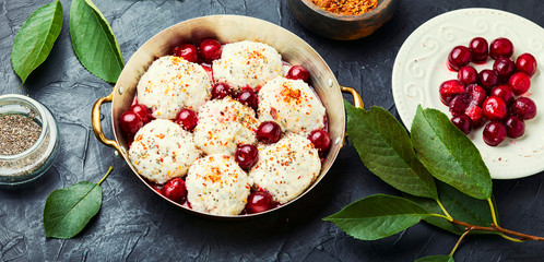 Czech dumplings or knedliky