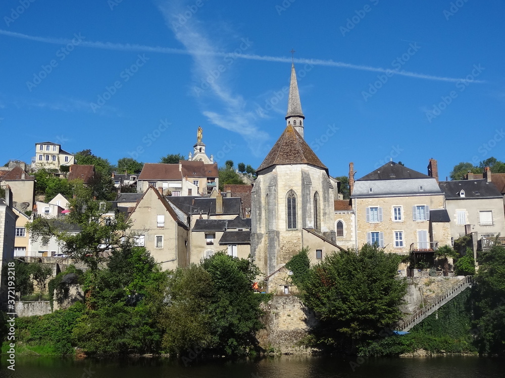 Wall mural argenton sur creuse, indre, centre val de loire, france, creuse, venise du berry