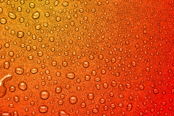 abstract orange colour water drop texture background
