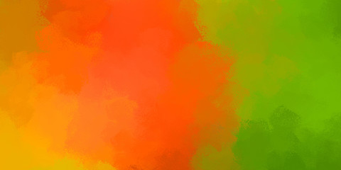 Vibrant paint pattern backdrop. 2D illustration of colorful brush strokes. Decorative texture painting. Painted background.