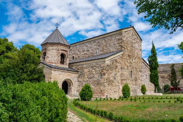 Fototapeta na wymiar Mediaeval orthodox church Zedazeni near Mtskheta, Travel to Georgia