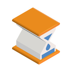 Business & Finance, Hourglass, Isometric 3D icon.