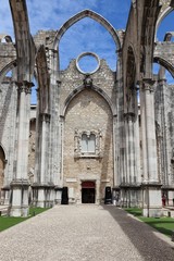 Fototapeta na wymiar Lisbon ruined church