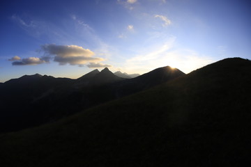 Sunset in Western Tatra Mountains