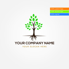 Obraz premium creative tree logo
