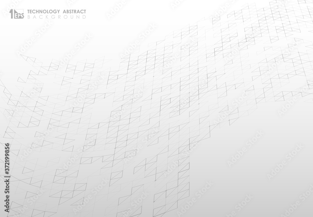 Poster abstract triangle pattern design of technology mesh background. illustration vector eps10