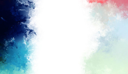 Brushed Painted Abstract Background. Brush stroked painting. Artistic vibrant and colorful wallpaper..