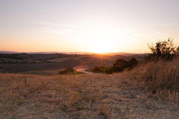 Sonnenuntergang in der Toskana