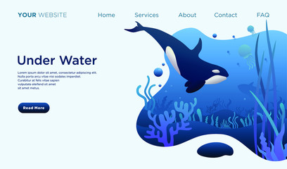 under water world landing page