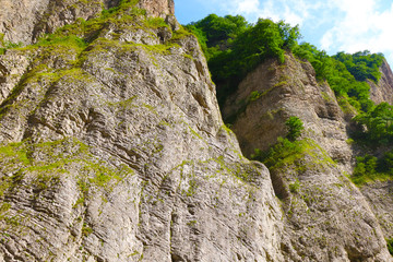rock in the mountains in Ossetia