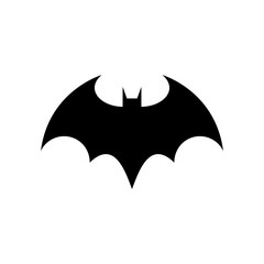 Bat vector silhouette vector cartoon 