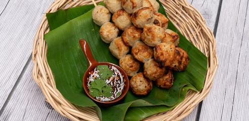Grilled Food, Sausages, Meat Balls, Crab Sticks 