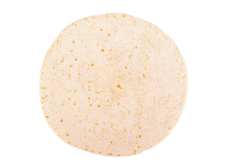 Corn tortillas on white background. Unleavened bread