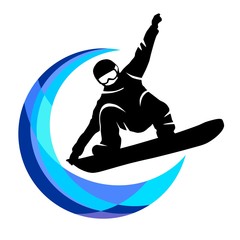 Skiing sport graphic - 145