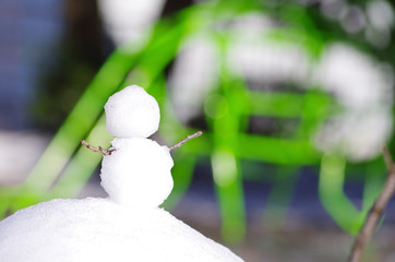 小さな雪だるま