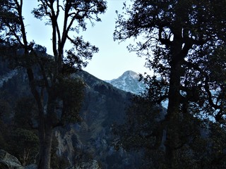 sunrise in the mountains