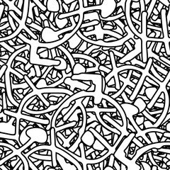 Abstract monochrome seamless background. Grunge texture repeating