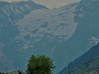 Glacier in the mountains