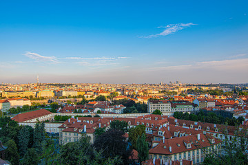 Fototapeta premium Panorama tetti di Praga