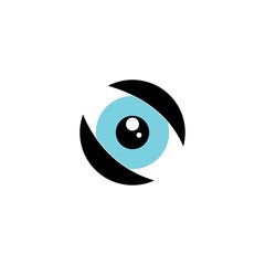eye icon logo vector template