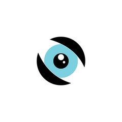 Obraz premium eye icon logo vector template