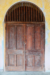 A ancient door,classical architecture building detail 