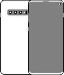 Professional Flagship Phone Illustration - Mobile, call, vector