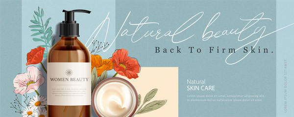 Ad banner for beauty product