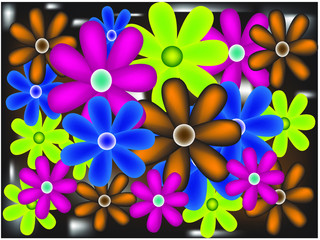 different colors flower picture design and different background color design and very nice picture for design