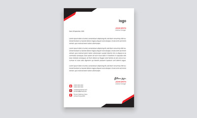 Simple creative modern letter head templates for your project design, Vector illustration