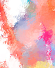 Brushed Painted Abstract Background. Brush stroked painting. Artistic vibrant and colorful wallpaper.