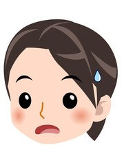 白衣を着た若い女性