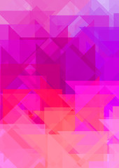 Overlapping design with triangles background. Abstract geometric wallpaper. Geometrical colorful triangular shapes.