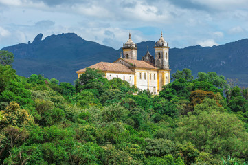 Fototapeta na wymiar Sao Francisco de Paula Church, Ouro Preto, Minas Gerais, Brazil