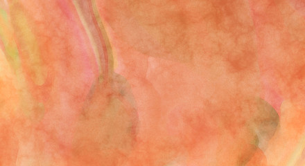 Fototapeta premium Watercolor abstract painting with pastel colors. Soft color painted illustration of calming composition for poster, wall art, banner, card, book cover or packaging. Modern brush strokes painting.