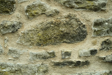 Stone wall, lime mortar