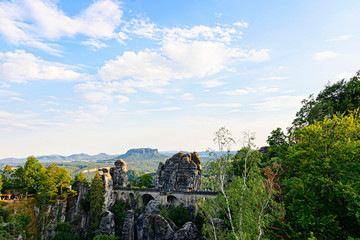 Saxon Switzerland National Park Elbe river canyon