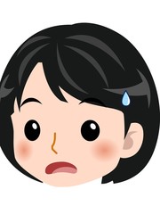 紫の服を着た若い女性