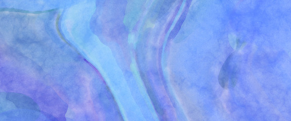 Fototapeta na wymiar Watercolor abstract painting with pastel colors. Soft color painted illustration of calming composition for poster, wall art, banner, card, book cover or packaging. Modern brush strokes painting.