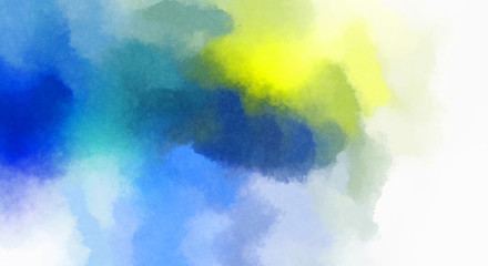 Obraz premium Watercolor painted background. Abstract Illustration wallpaper. Brush stroked painting. 2D Illustration.