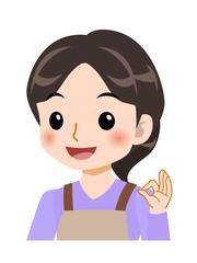 若いきれいな主婦