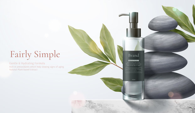 Healthy beauty product ad template