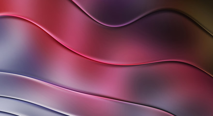 Abstract pattern glossy color background. Vibrant colorful wavy texture wall. Creative and beautiful wallpaper.