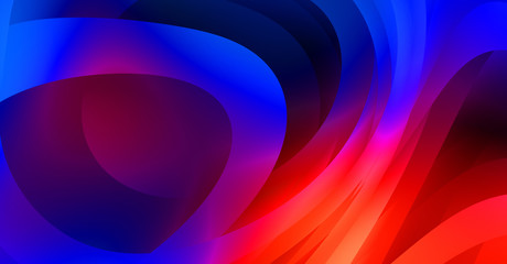 Obraz premium Abstract background with colorful gradient. Vibrant graphic wallpaper with stripes design. Fluid 2D illustration of modern movement.