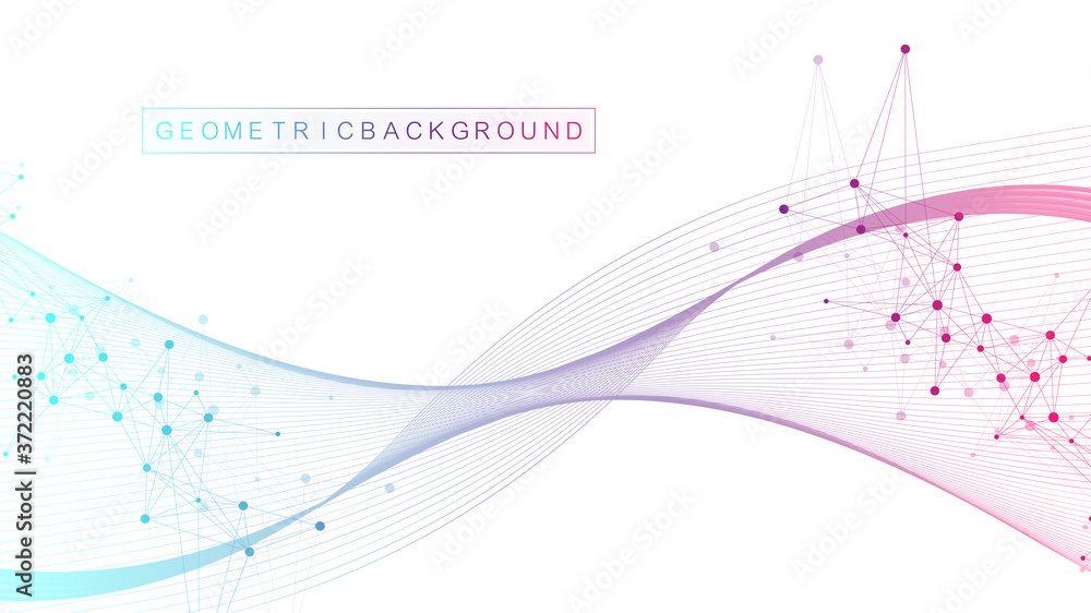 Aufkleber big genomic data visualization. dna helix, dna strand, dna test. crispr cas9 - genetic engineering. 