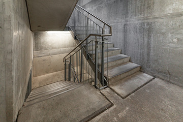 Treppenhaus, Beton,